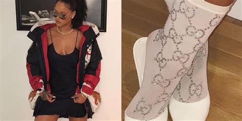 rihanna calze Gucci